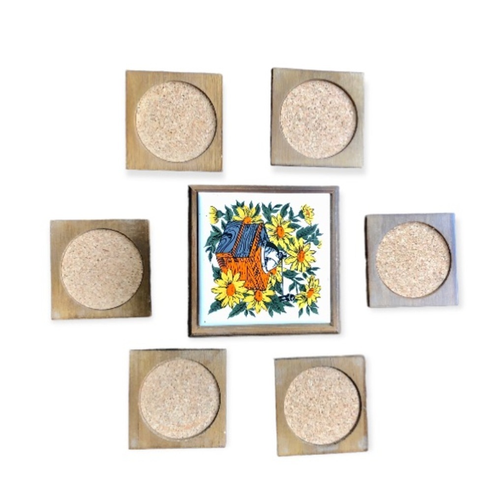 Vintage coaster set